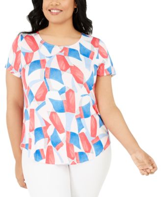 macys alfani plus size tops