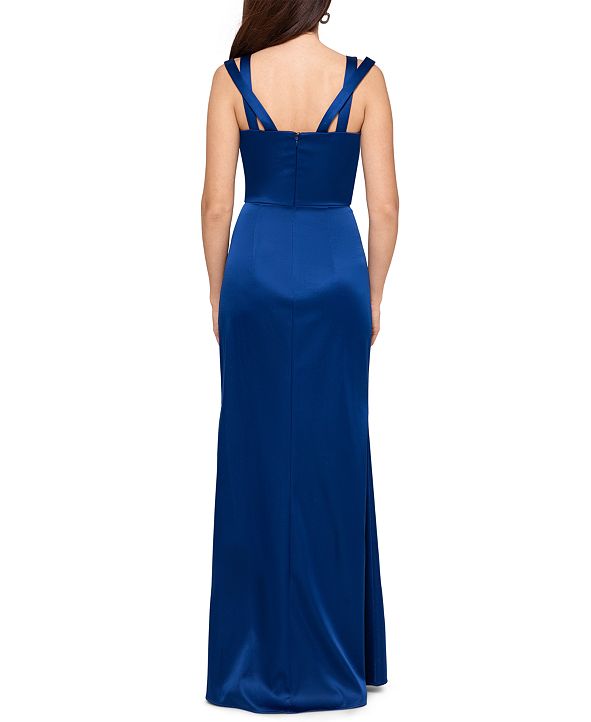 xscape satin gown