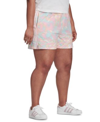 adidas Plus-Size Tie-Dyed Shorts 