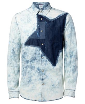 macy's denim shirt