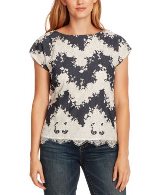 vince camuto lace blouse