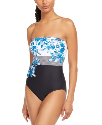 macy's calvin klein one piece bathing suit