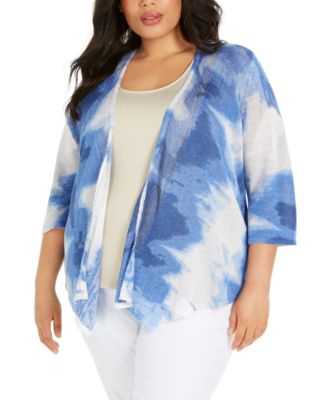 macy's cardigan sweaters plus size