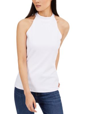 mock neck halter top