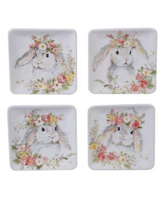 Сертифицированные международные тарелки для канапе Sweet Bunny, набор из 4-х