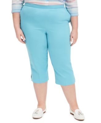 plus size pull on capris