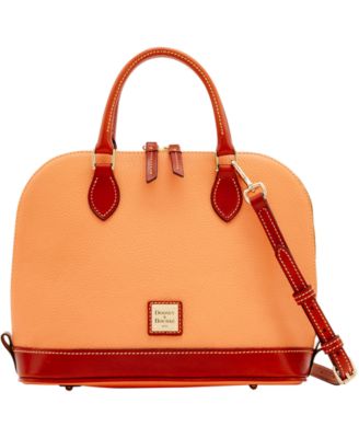 Dooney & Bourke Pebble Leather Zip Zip Satchel & Reviews - Handbags ...