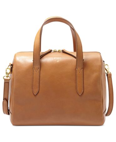 Fossil Sydney Leather Satchel - Handbags & Accessories - Macy's