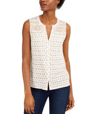 lucky brand sleeveless tops