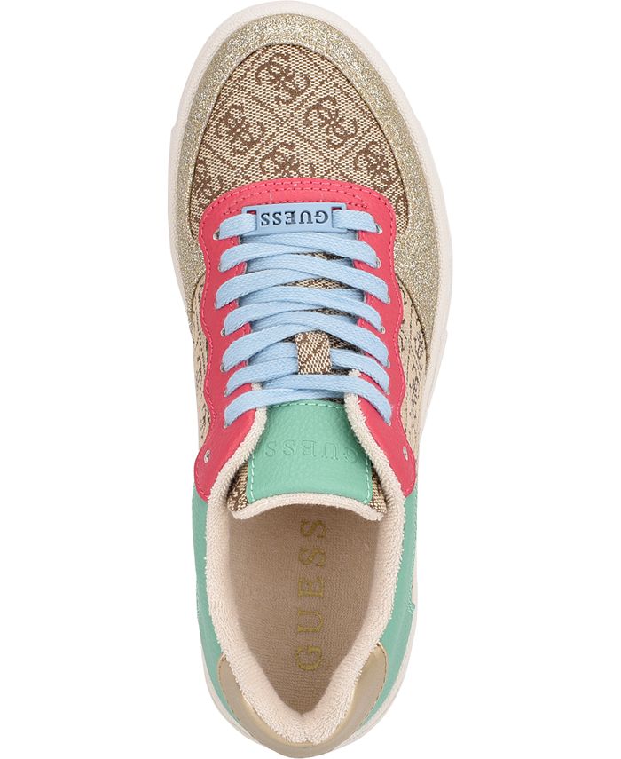 guess rillie low wedge sneakers