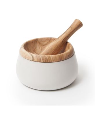 Ступка из оливкового дерева ручной работы фирмы Berard