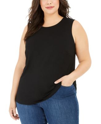 macys plus size tank tops