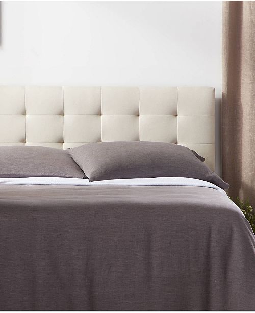 Dream Collection Square Tufted Mid Rise Headboard Queen Reviews Furniture Macy S