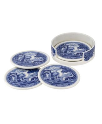 Итальянский набор керамических подставок Spode Blue из 5 предметов