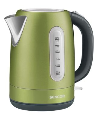 green electric tea kettle