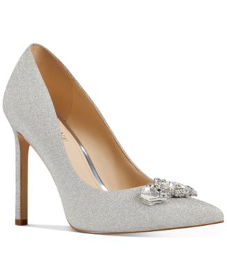 macys womens silver shoes