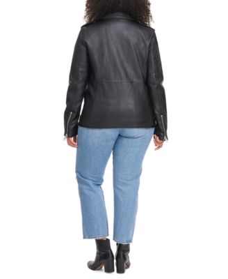 levi's oversized leather jacket