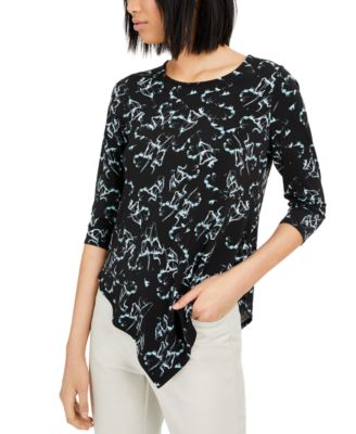 macy's alfani petite tops