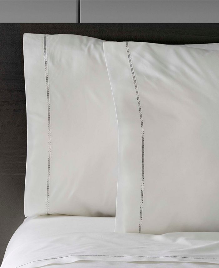 Vera Wang Solid Cotton Percale Gray Sheet Set & Reviews Sheets