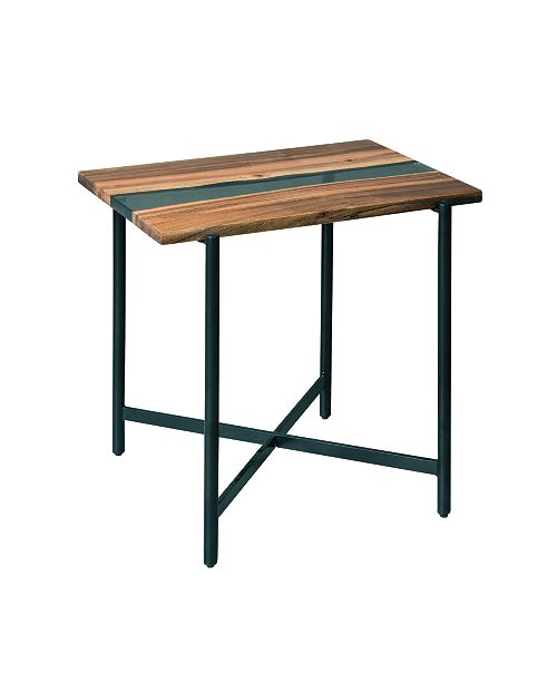 Alaterre Furniture Rivers Edge Acacia Wood And Acrylic End Table Reviews Furniture Macy S