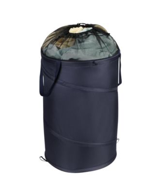 Выдвижная корзина для белья из сетки для предметов первой необходимости, темно-синий