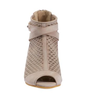 earth open toe booties