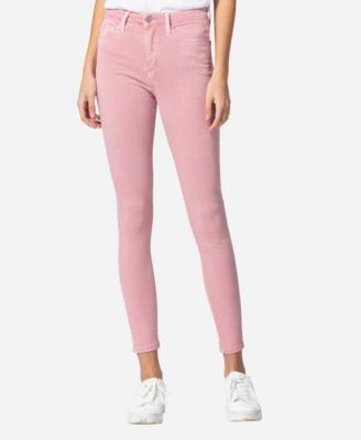 high rise colored jeans