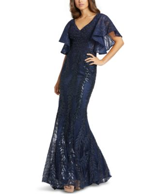 macys flutter sleeve dress
