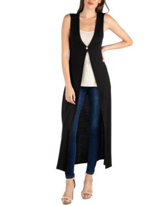 sweater duster vest