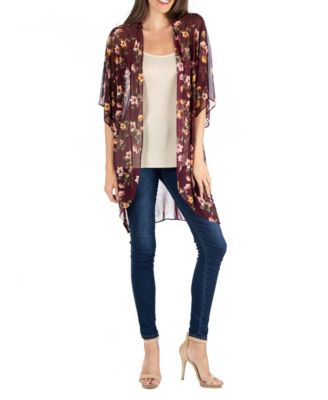 sheer cardigan floral