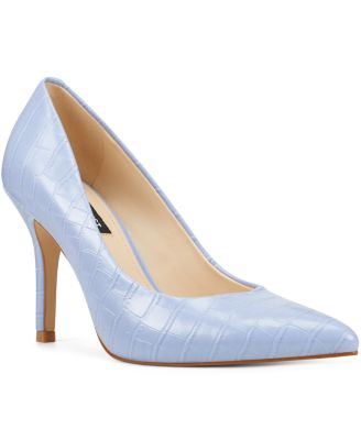 nine west orange pumps