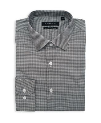 macys mens black dress shirt