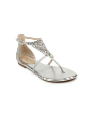 jewel badgley mischka flat sandals