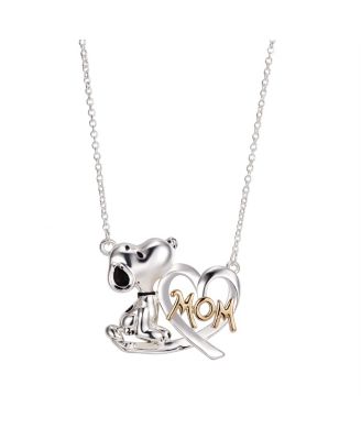 snoopy necklace gold