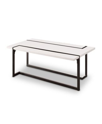 Журнальный столик Furniture of America Syrex прямоугольный белый