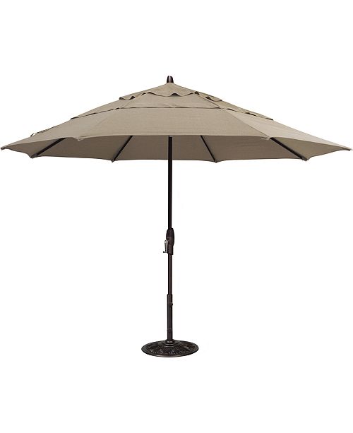 Furniture Sunbrella Patio Umbrella Outdoor Bronze 11 Auto Tilt Reviews Furniture Macy S