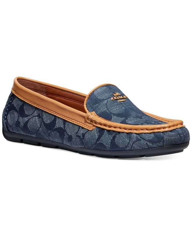 coach marley driver loafers blue