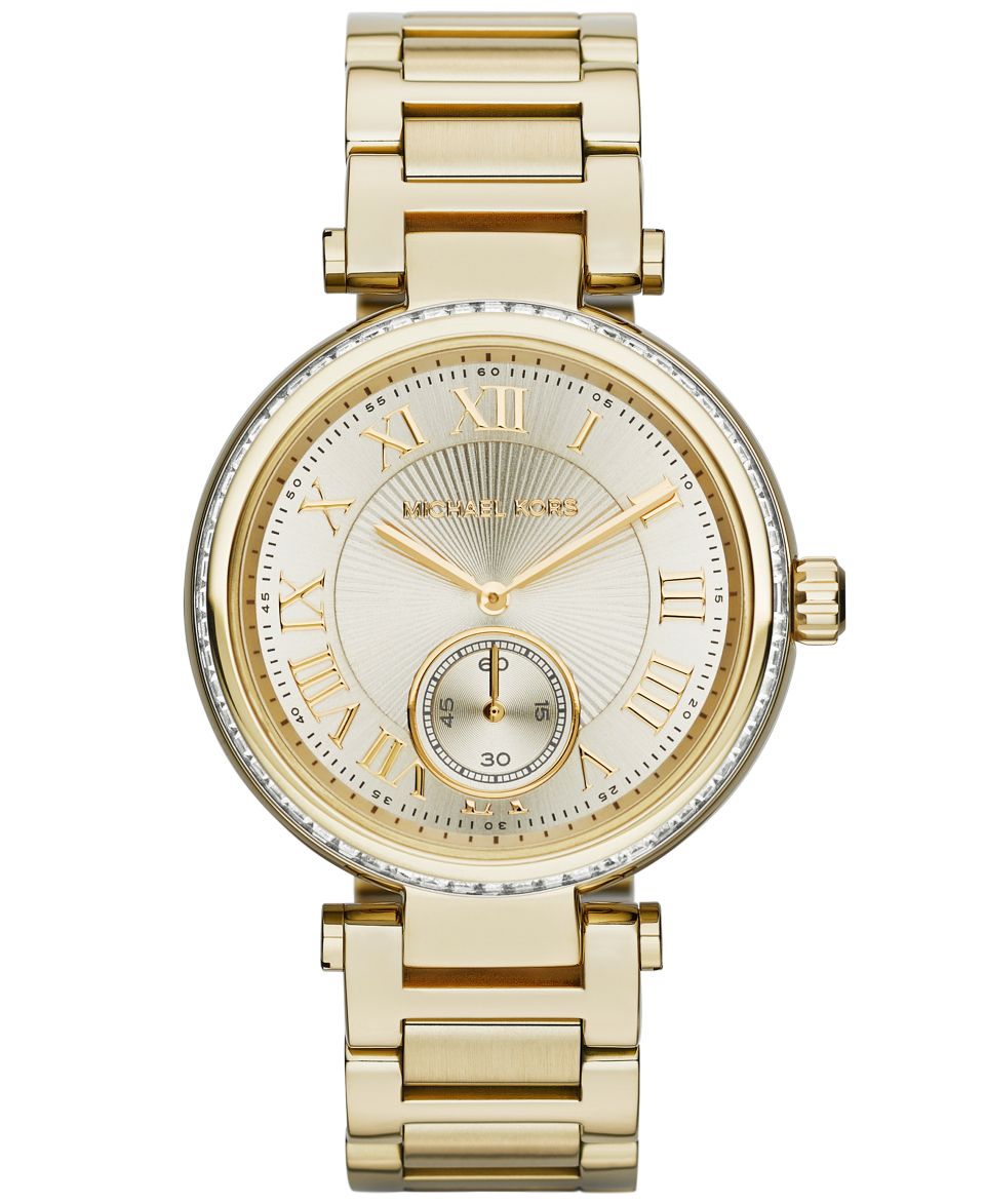 Michael Kors Womens Chronograph Parker Gold Tone Stainless Steel Bracelet Watch 39mm MK5701   Watches   Jewelry & Watches