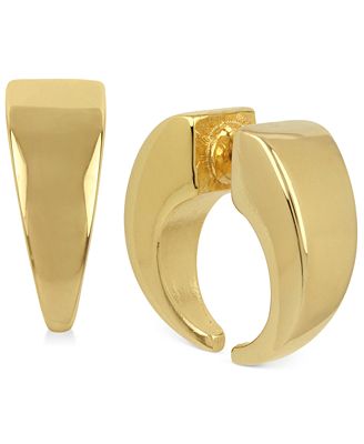 Roman Luxe Earrings, 14k Gold-Plated Double Sided 