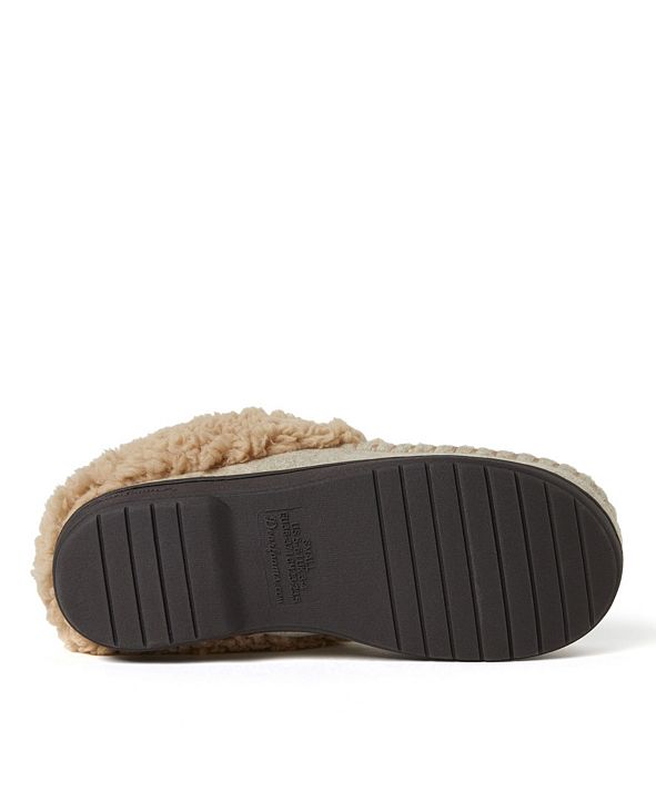 Dearfoams Women's Elaine Woven Blanket Plaid Clog Slippers & Reviews