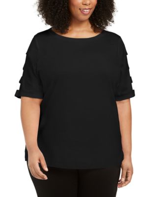 macys plus size tops karen scott