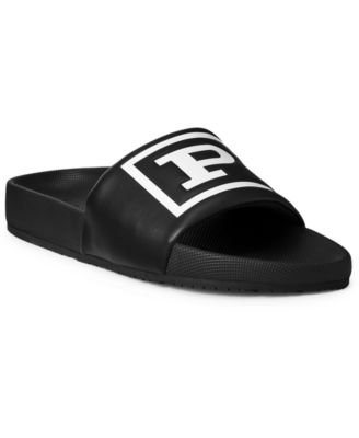 black polo flip flops