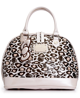 Hello Kitty Kitty Leopard Dome Satchel - Handbags & Accessories - Macy's