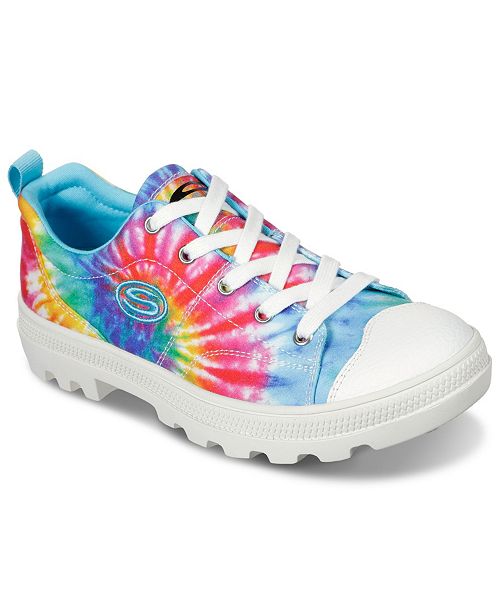 Skechers Women S Roadies Berkeley Blocks Tie Dye Casual Sneakers From Finish Line Reviews Finish Line Athletic Sneakers Shoes Macy S