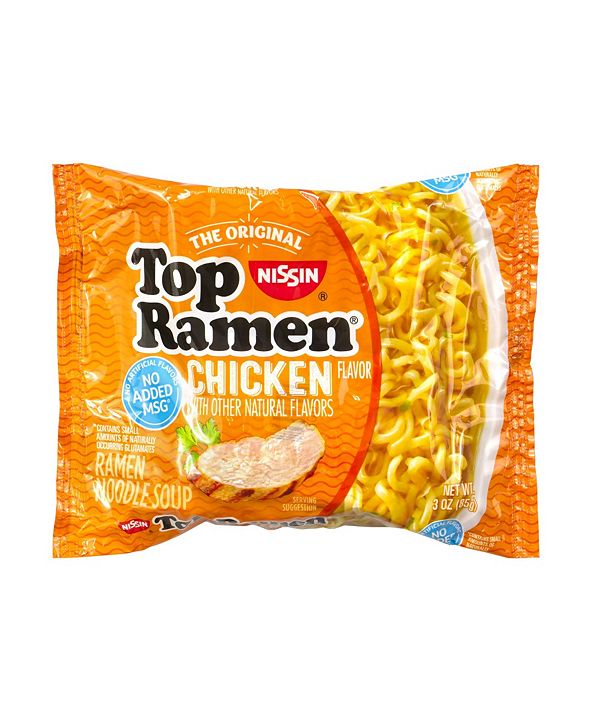 Maruchan Nissin Top Ramen Chicken Ramen Noodle Soup, 3 oz ...