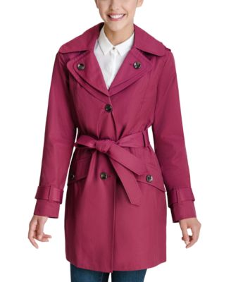 London Fog Petite Welcome To, London Fog Petite Hooded Belted Trench Coat