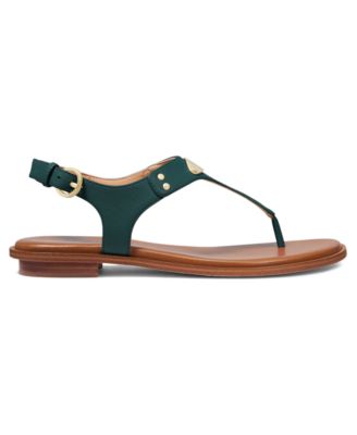 mk plate flat thong sandals