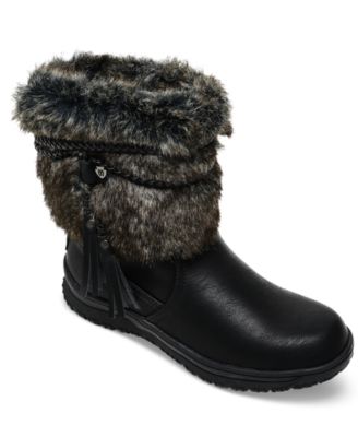 fur boots macys