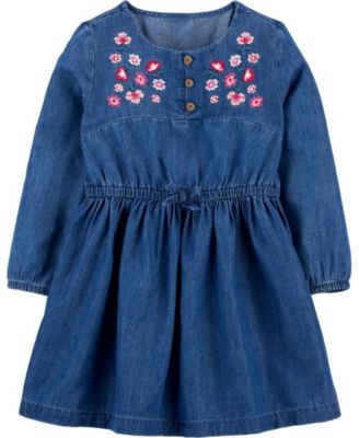 denim frock for girls