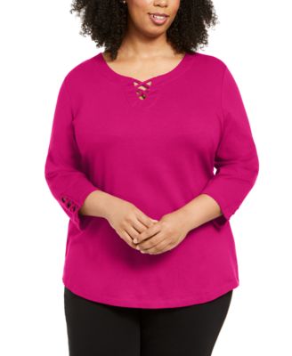 macys plus size tops karen scott